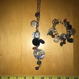 Lia Sophia Matching Necklace & Bracelet